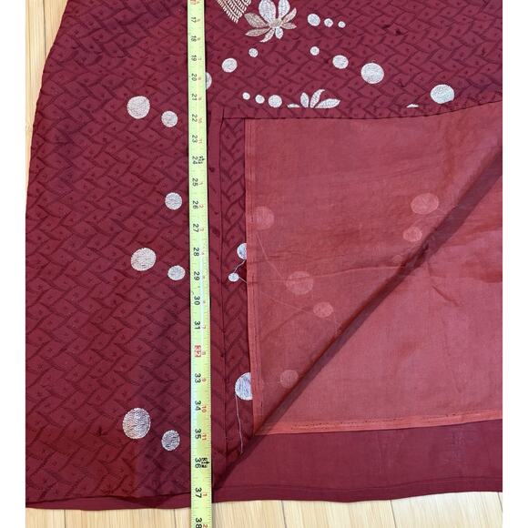 Women's Sz Lrg Indian Kurtas Set Lot Of 2 Tunic/Dress & Scarf Great Condition - Picture 4 of 8